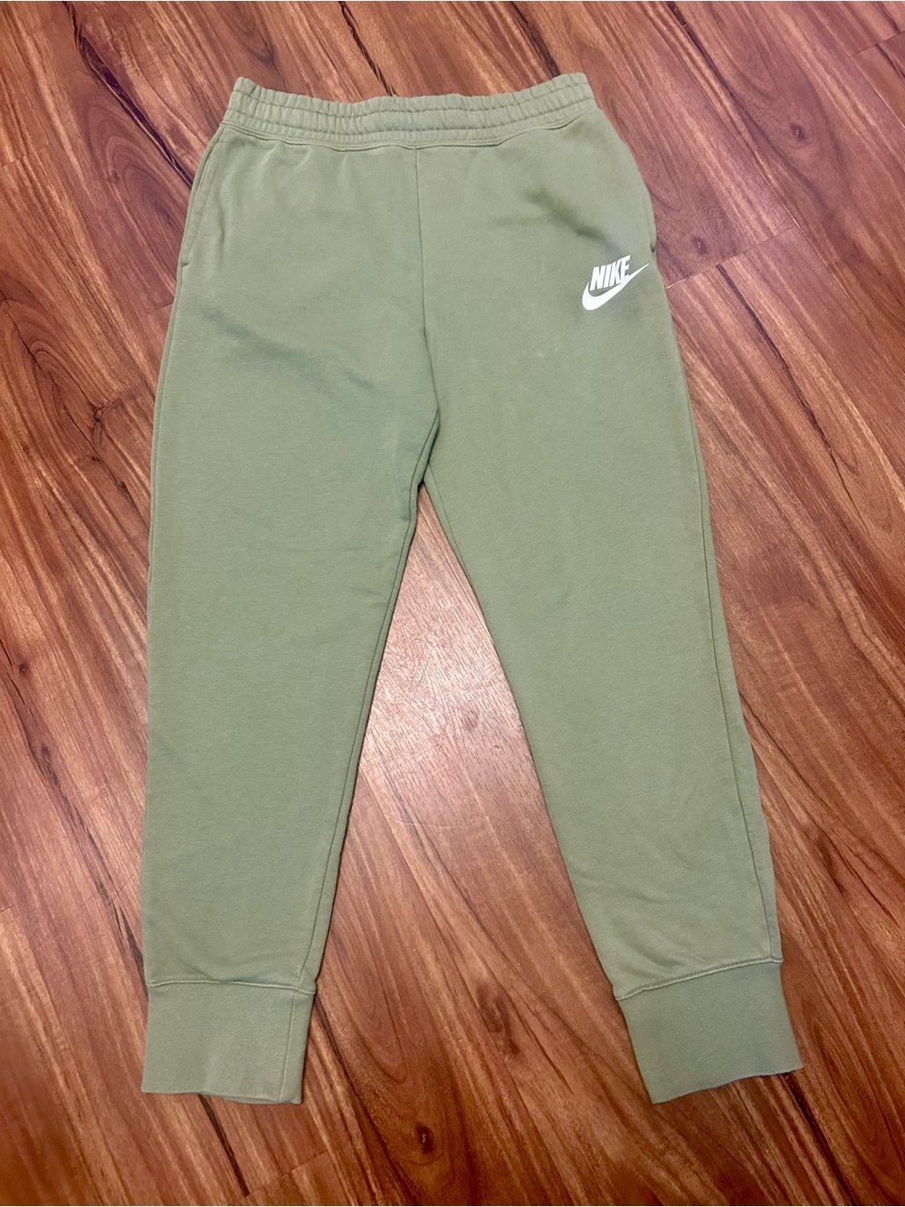 Nike Kids Olive Green Fleece Joggers XL